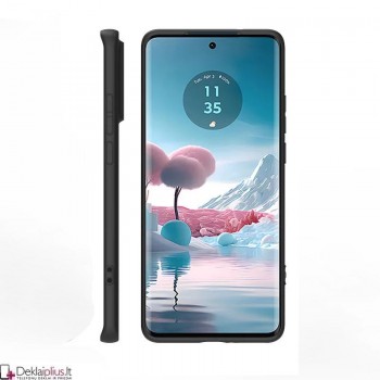 Silikoninis ploniausias dėklas su kameros apsauga - juodas (Motorola Edge 40 Neo) Silikoninis ploniausias dėklas su kameros apsauga - juodas (Motorola Edge 40 Neo)